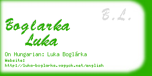 boglarka luka business card