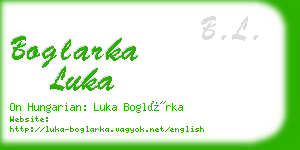 boglarka luka business card